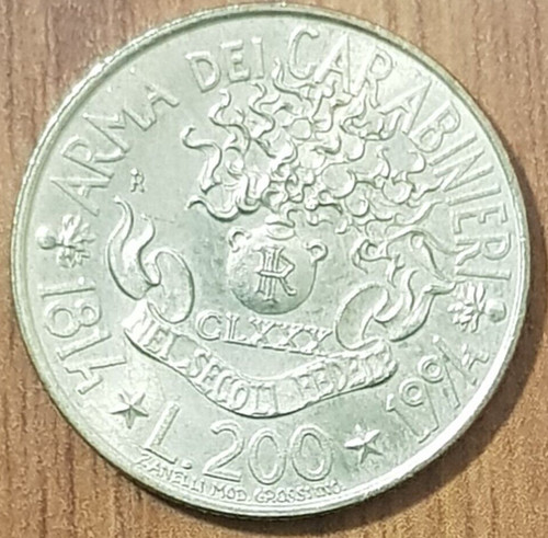 Italia moneta 200 - moneta, da