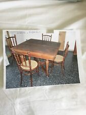 Tavolo Allungabile Originale Fine Ottocento 115x105x75h + 4 seggiole Fischel