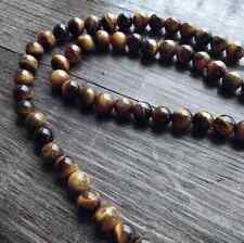 Collana Girocollo Uomo Donna in Pietra Naturale Occhio di Tigre Ematite 8mm