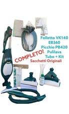 FOLLETTO VK140 COMPLETO HD40 BATTITAPPETO PICCHIO LAVAPAVIMENTI TUBO ACCESSORI