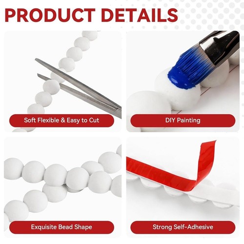 Paintable self stick trim ft - 3,