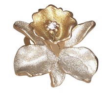 Spilla clip vintage - , fiore