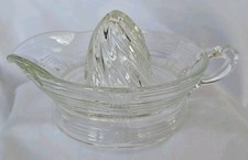 Spremiagrumi/lettore vintage grande agrumi/arancia a costine con manico e beccuccio versatore.  SKU3