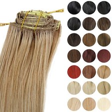 Clip-In Extensions Set Completo Otto Pezzi Allungamento Capelli Ciocche 40