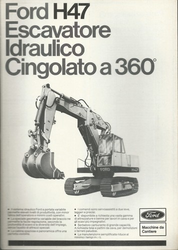 Depliant ford h47 escavatore - ,