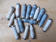 STOK DI 16 FUSIBILI ASSORTITI INDUSTRIALI 20 - 50 A 380V 50mm x 13mm