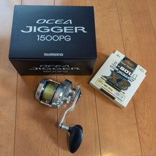 Mulinello da Pesca Shimano Ocea Jigger 1500PG Super Jigmane 300m Linea Inclusa
