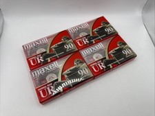 Maxell cassette audio vuote UR 90 bias normale - 4x vuote sigillate - stock Regno Unito