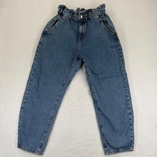 Jeans donna Zara paperbag vita