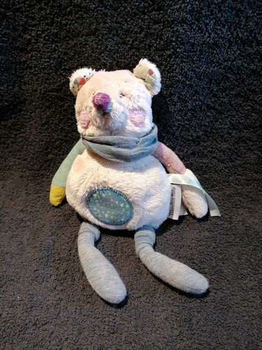 Doudou peluche ours - ours, crème