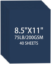Cartoncino 8,5 x 11, 40 fogli