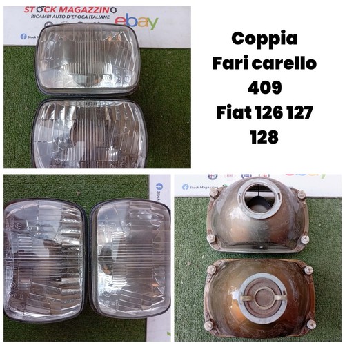 Coppia fari anteriori carello - coppia,