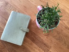 Agenda-Organizer Filofax Chameleon Personal pelle martellata vintage collezione