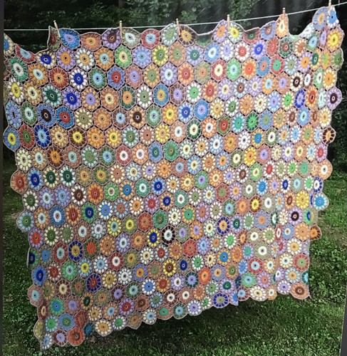 Coperta vintage nonne giardino
