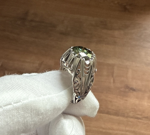 Anello uomo argento inciso - anello,