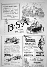 Vecchia stampa 1918 B.S.A