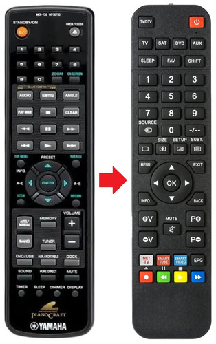 Telecomando adatto per yamaha - per,