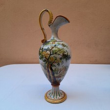 ANFORA VASO CERAMICA CASTELLI ABRUZZO DIPINTO A MANO cm. 51 anni '70 del 900