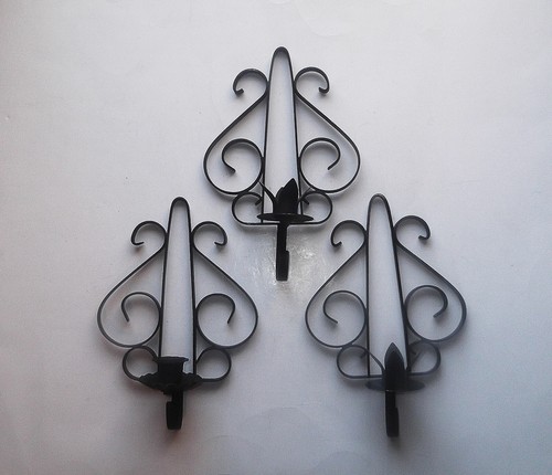 Applique parete nere ferro - da,