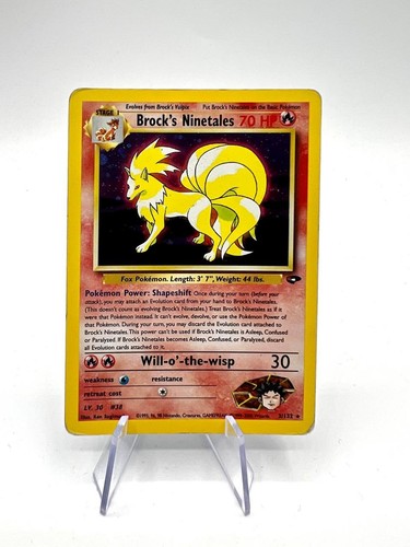 Pokémon card holo brock - pokémon,