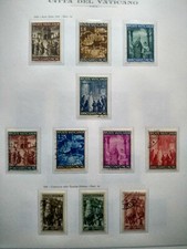 VATICANO 1949 ANNO SANTO E 1950 GUARDIA PALATINA: 2 SERIE COMPLETE ANNULLATE 