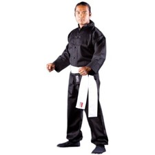 UNIFORME NERO PROFESSIONALE KUNG FU SUIT DIVISA WING CHUN WUSHU SHAOLIN KIMONO