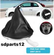 Set Cuffia + Ghiera E Cornice Cromata Leva Cambio Compatibile Con Fiat 500 500C