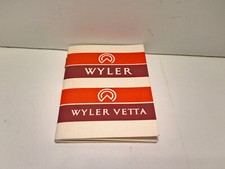Ultra Rare Vintage Wyler Vetta