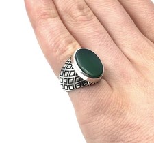 Anello in argento 925 onice