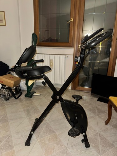 Homcom cyclette pieghevole - cyclette, 2