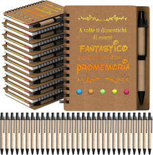 Blocchi Spiralati 30 Pezzi, Regali Di Ringraziamento Giornali Ispiratori Con Pen