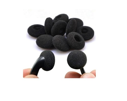 Spugna nera per cuffie 18mm - spugna,