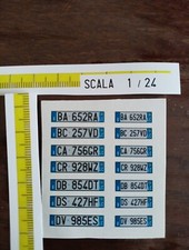 Kit Scala 1/24 N. 7 Targhe