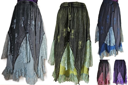 Gonna pizzo fatta mano - gonna,