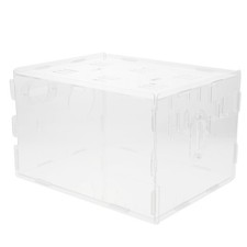 Gabbia per criceti 3 pezzi piccola casa per animali domestici acrilico portatile cincillà casa per criceti