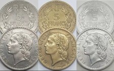 5 francs Lavrillier (1933-1952) Choisissez ! NICKEL - BRONZE ALU - ALUMINIUM