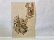 POSTCARD CARNIVAL MASKS LOVERS
