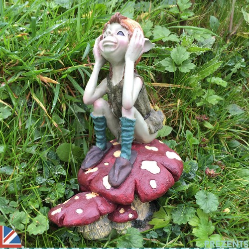 Scultura goblin fata ornamento - goblin,