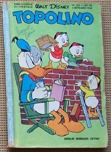 Topolino 249 mondadori - topolino,