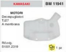 510012319 SERBATOIO BENZINA DECESPUGLIATORE KAWASAKI TJ27 TJ 27 A MEMBRANA