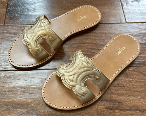 Sandali piatti celine - piatti, oro