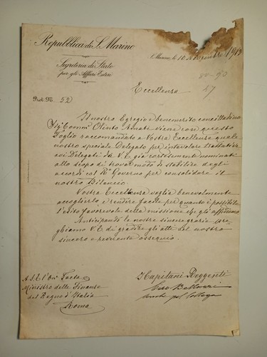 Lettera repubblica di san - lettera,