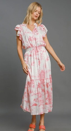 Maxi abito bianco - umgee, con