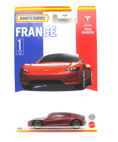 Matchbox tesla roadster france - tesla,