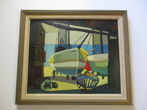 Quadro metà secolo barche
