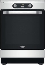 Cucina Elettrica Hotpoint HS68IQ8CHX/E 4 fuochi Inox Libera Installazione
