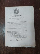 Manifesto Del Consolato Di