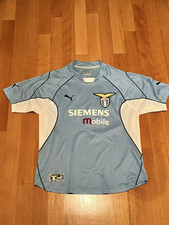 MAGLIA SS LAZIO PUMA DA  GARA HOME 2001/2002 SIEMENS MOBILE MAGLIA STORICA