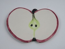 piatto a forma di MELA Maestri d'Arte Ceramica MAC ex ERNESTINE SALERNO vintage