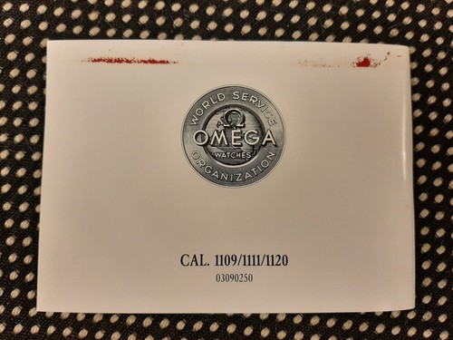 Libretto istruzioni omega cal - omega,